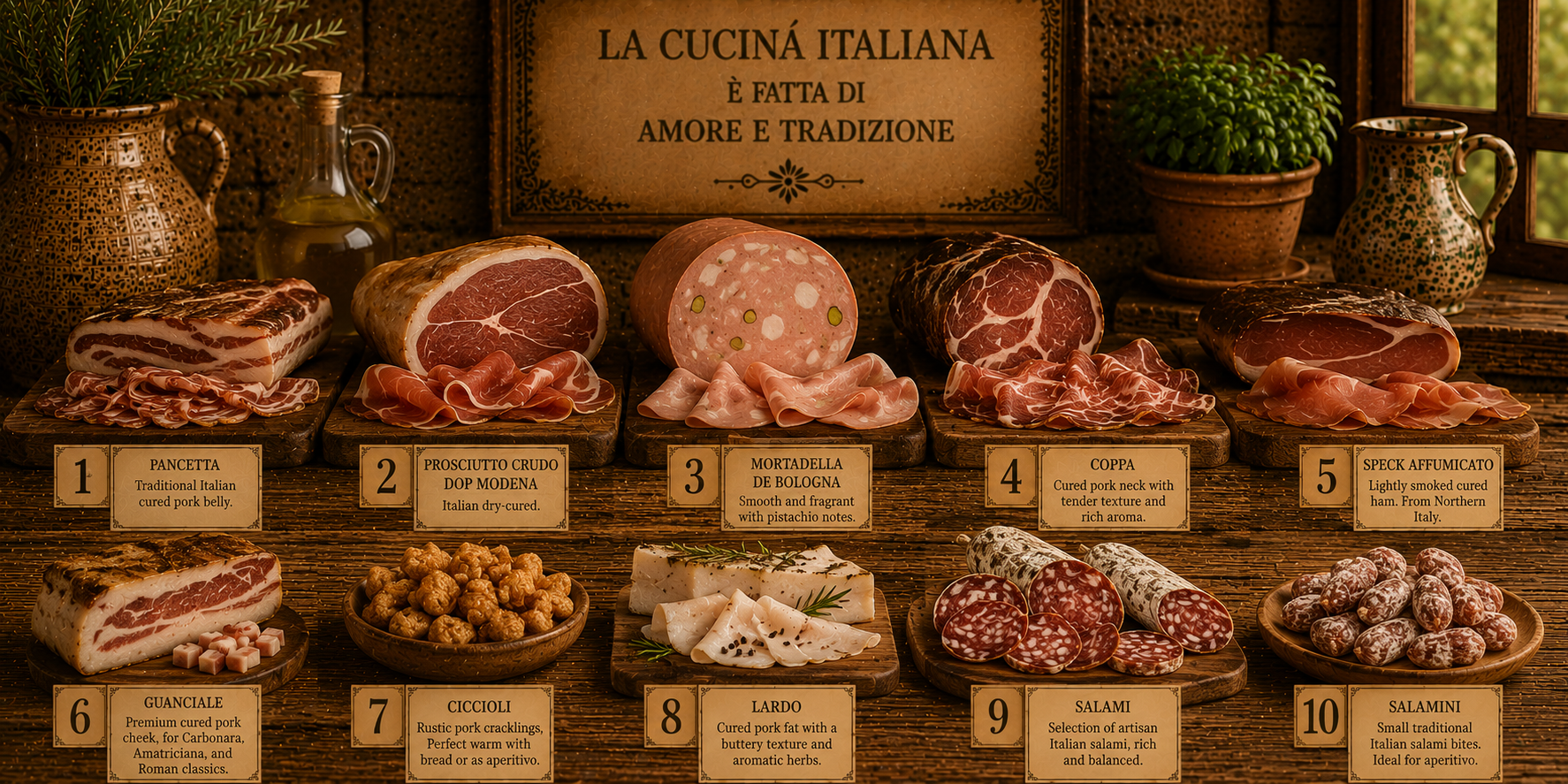 Aqafarina charcuterie selection