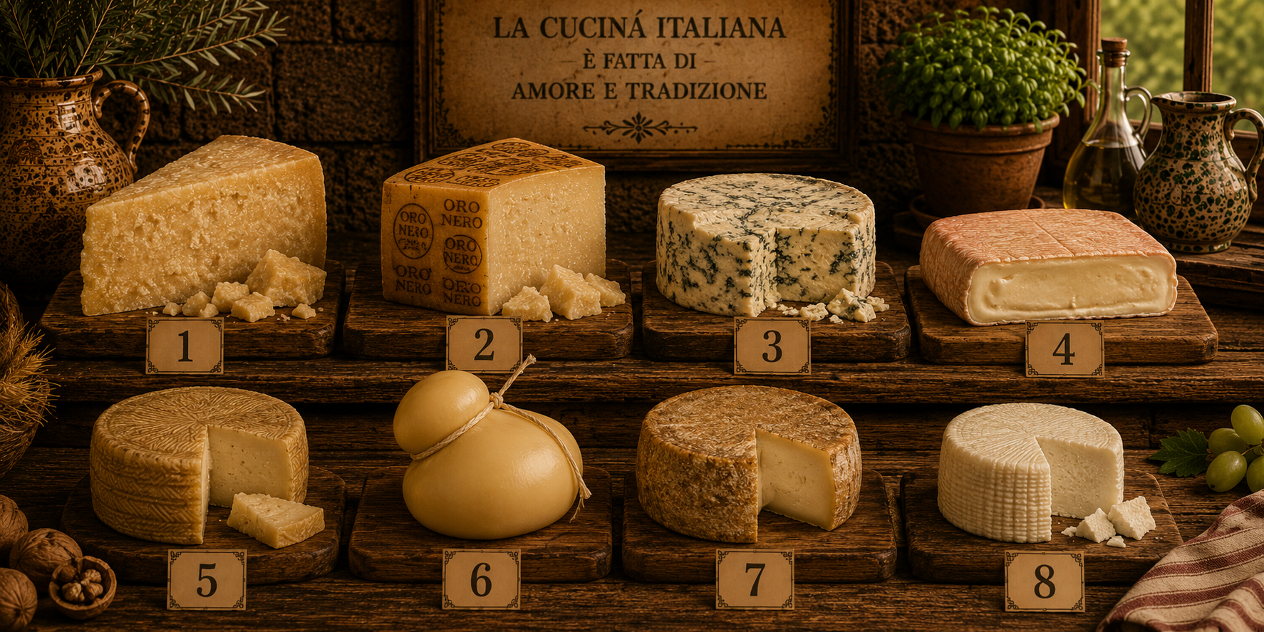 Aqafarina fresh and aged cheeses
