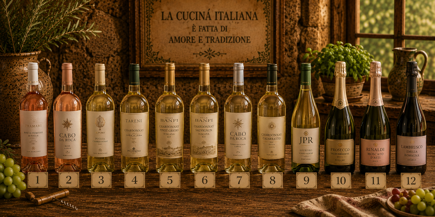 Aqafarina selected wines and spirits